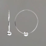 Large Hoop Earrings in Sterling Silver
