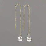 U Threader Earrings with Silver Threader and Gold BallsU Threader Earrings with Gold Threader and Silver Balls